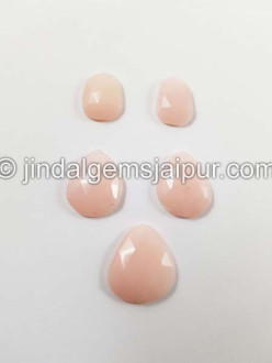 Pink Opal Rose Cut Slices